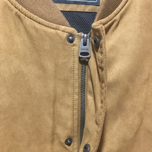 Levi's Faux Suede Varsity Bomber Jacket Men’s XL - Picture 8 of 11